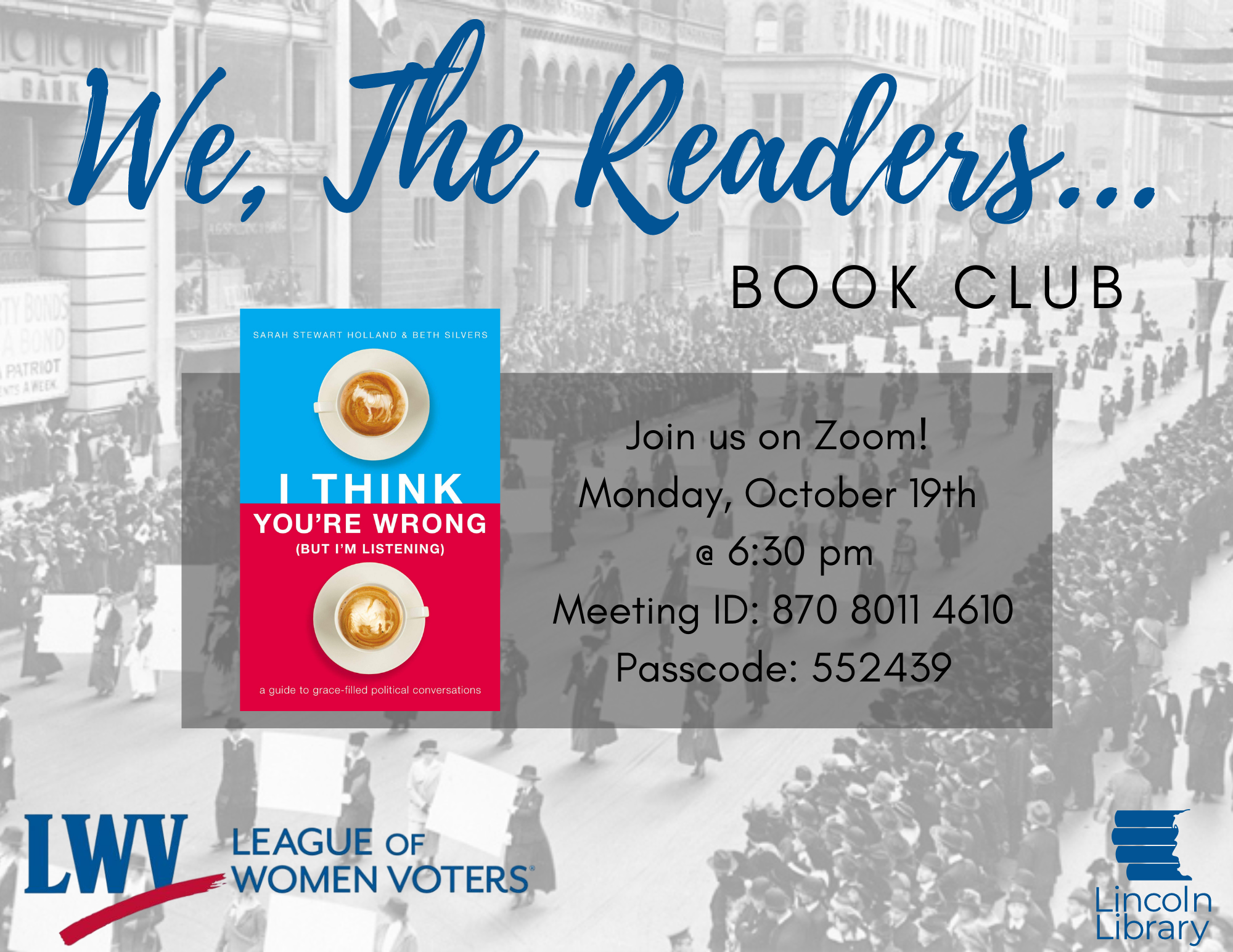 We, The Reader... Book Club Lincoln Library